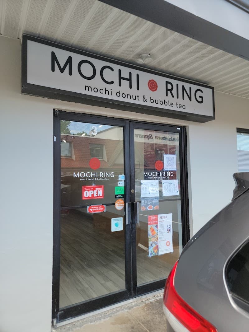 Mochi Ring Donut and Bubble Tea